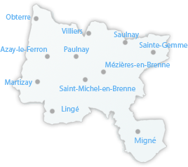 carte intéractive de la Brenne