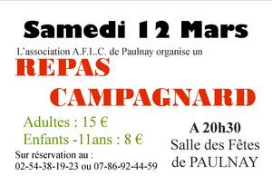 Repas campagnard concert Paulnay