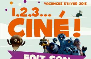 affiche de 1 2 3 ciné au blanc