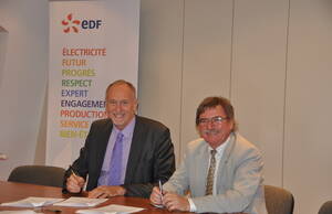 Le RSP de Saint Michel en Brenne signe avec EDF